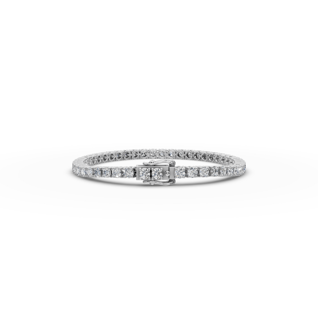 7.00 ct Lab Grown Round Diamond Tennis Bracelet - Sustainable Luxury Jewelry Gift