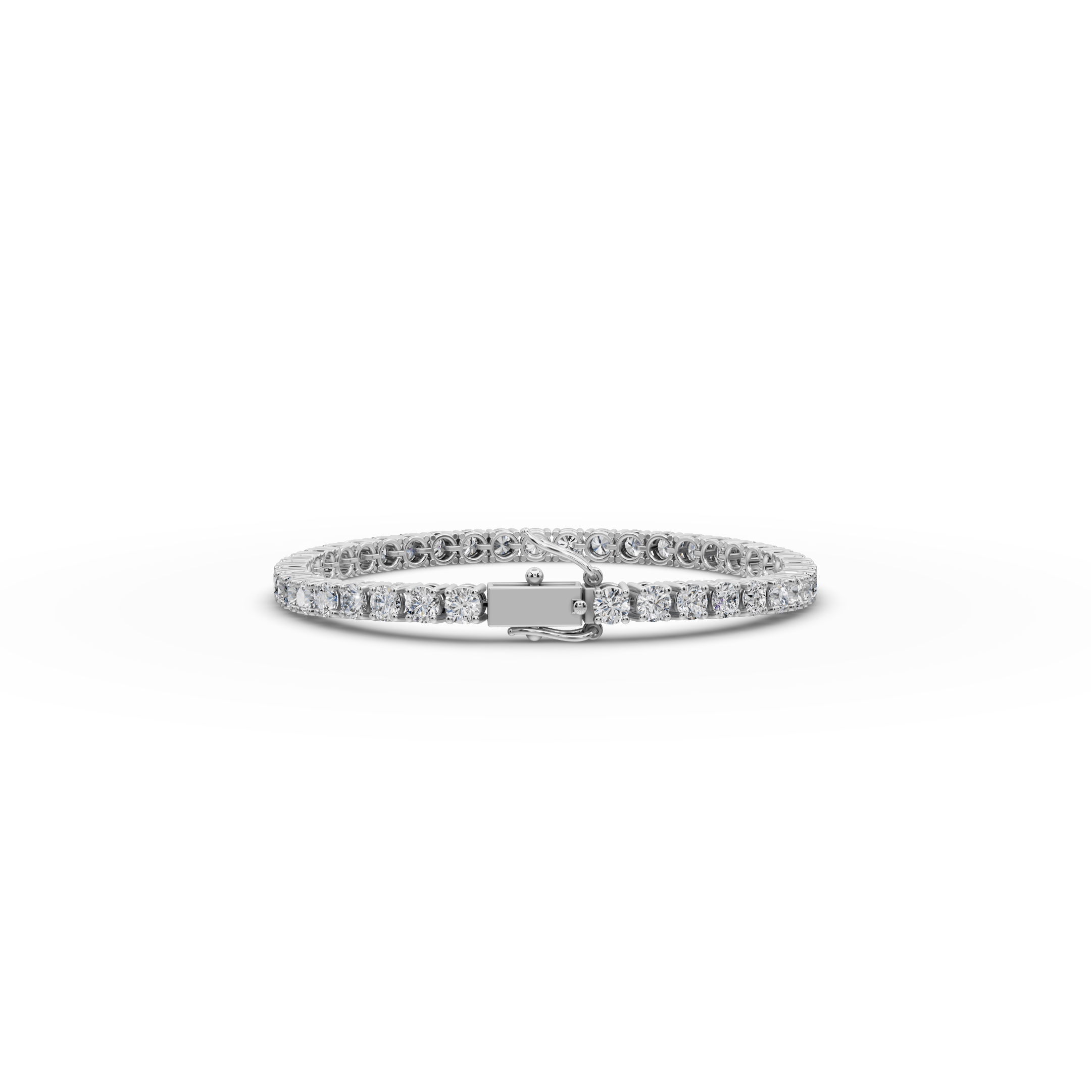 10.00 ct Lab Grown Round Diamond Tennis Bracelet - Ethical Diamond Line Bracelet