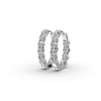 5.00 ct Gift-Ready Diamond Oval Shape Hoop Earring