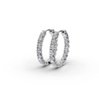 1.50 ct Lab-Grown Diamond Round Hoop EarHoops Earring