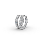3.00 ct Modern Lab Diamond Hoop EarHoops Earring