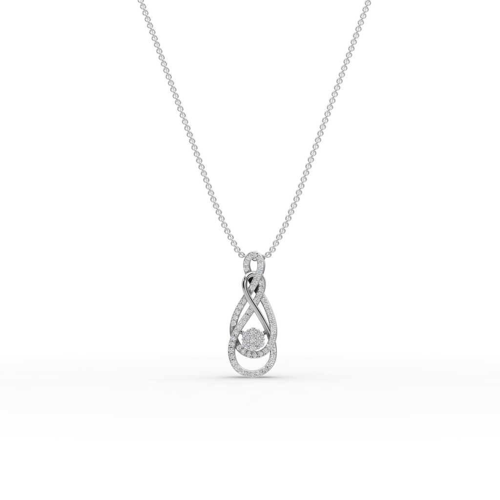 Infinity Swirl Lab-Grown Diamond Pendant