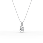 Infinity Swirl Lab-Grown Diamond Pendant