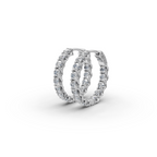 2.00 ct Luxury Lab Diamond Round Hoop EarHoops Earring