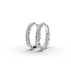 4.00 ct Red Carpet Lab Diamond Hoop EarHoops Earring