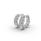 5.00 ct Gift-Ready Lab Diamond Hoop EarHoops Earring