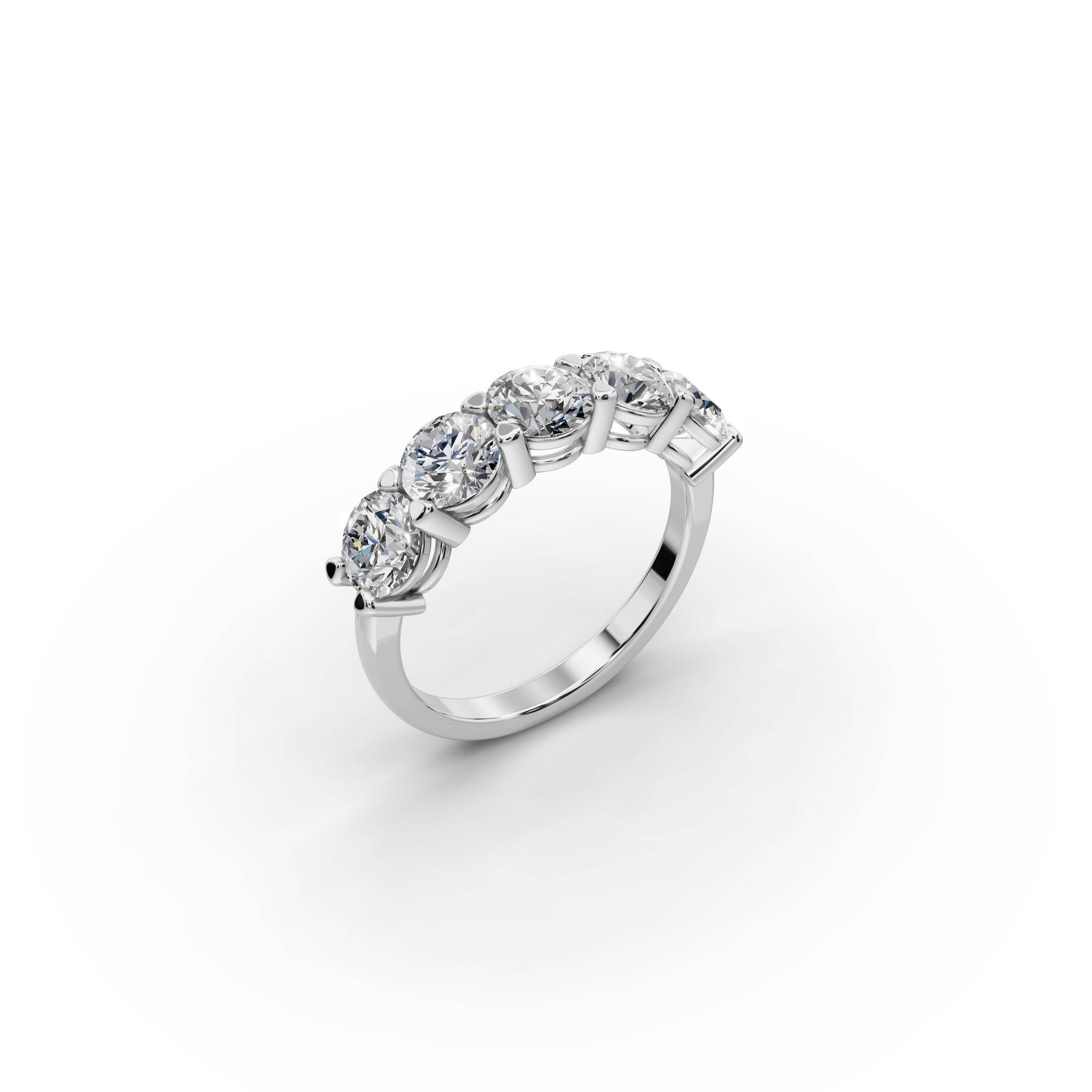 2.50 ct Modern Five-Stone Lab Diamond Ring