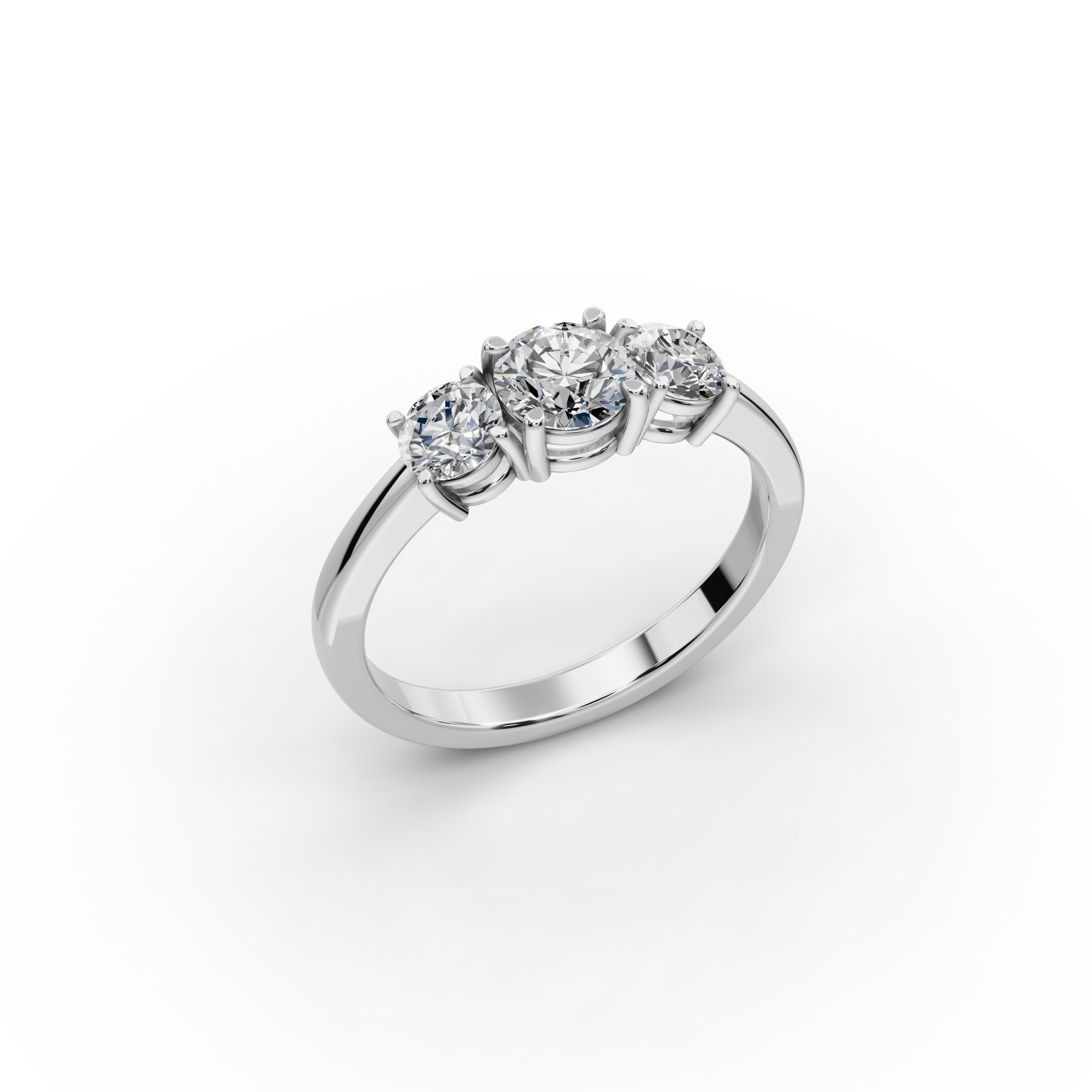 1.00 ct 3 Stone Lab-Grown Diamond Ring