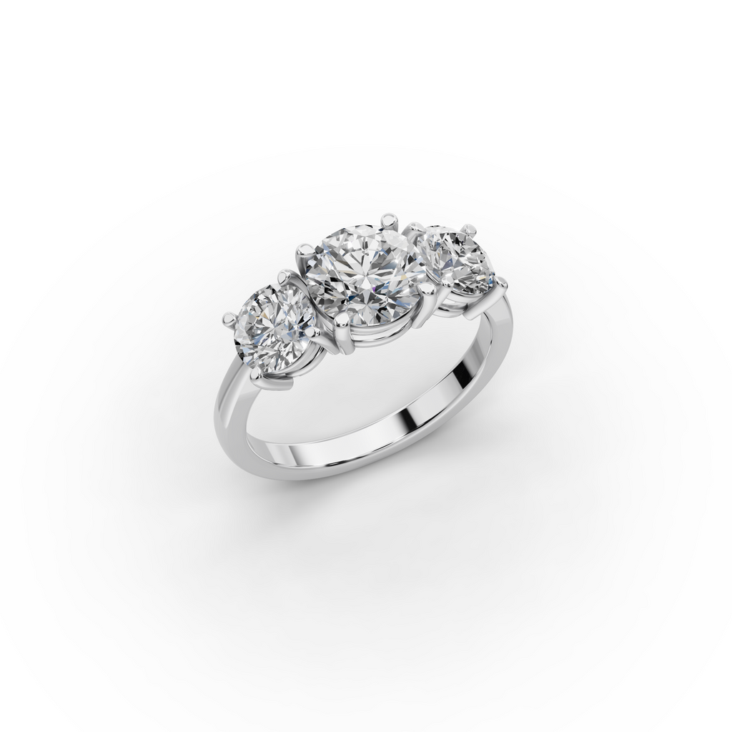 2.50 ct Luxury 3-Stone Lab-Grown Diamond Ring