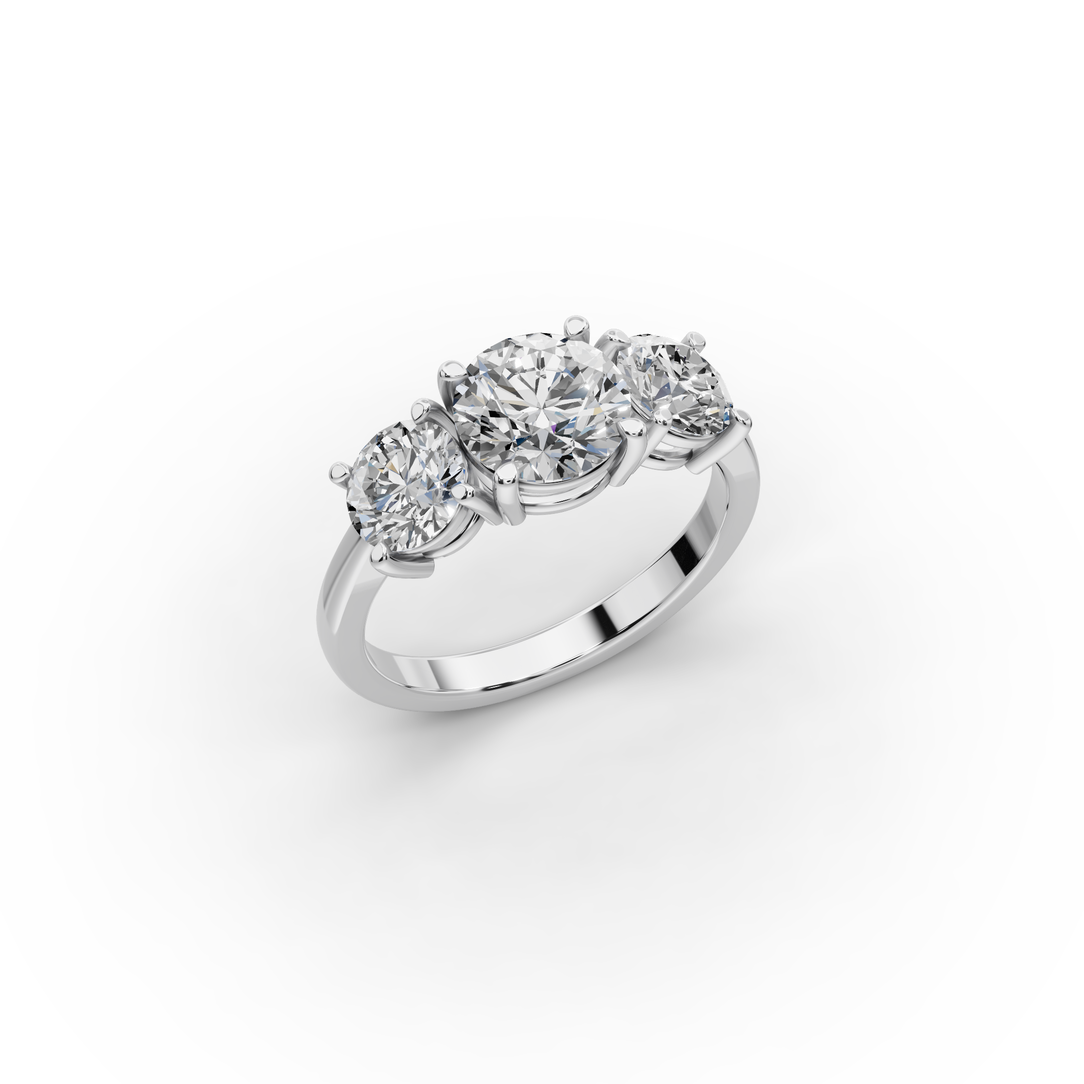 2.50 ct Luxury 3-Stone Lab-Grown Diamond Ring