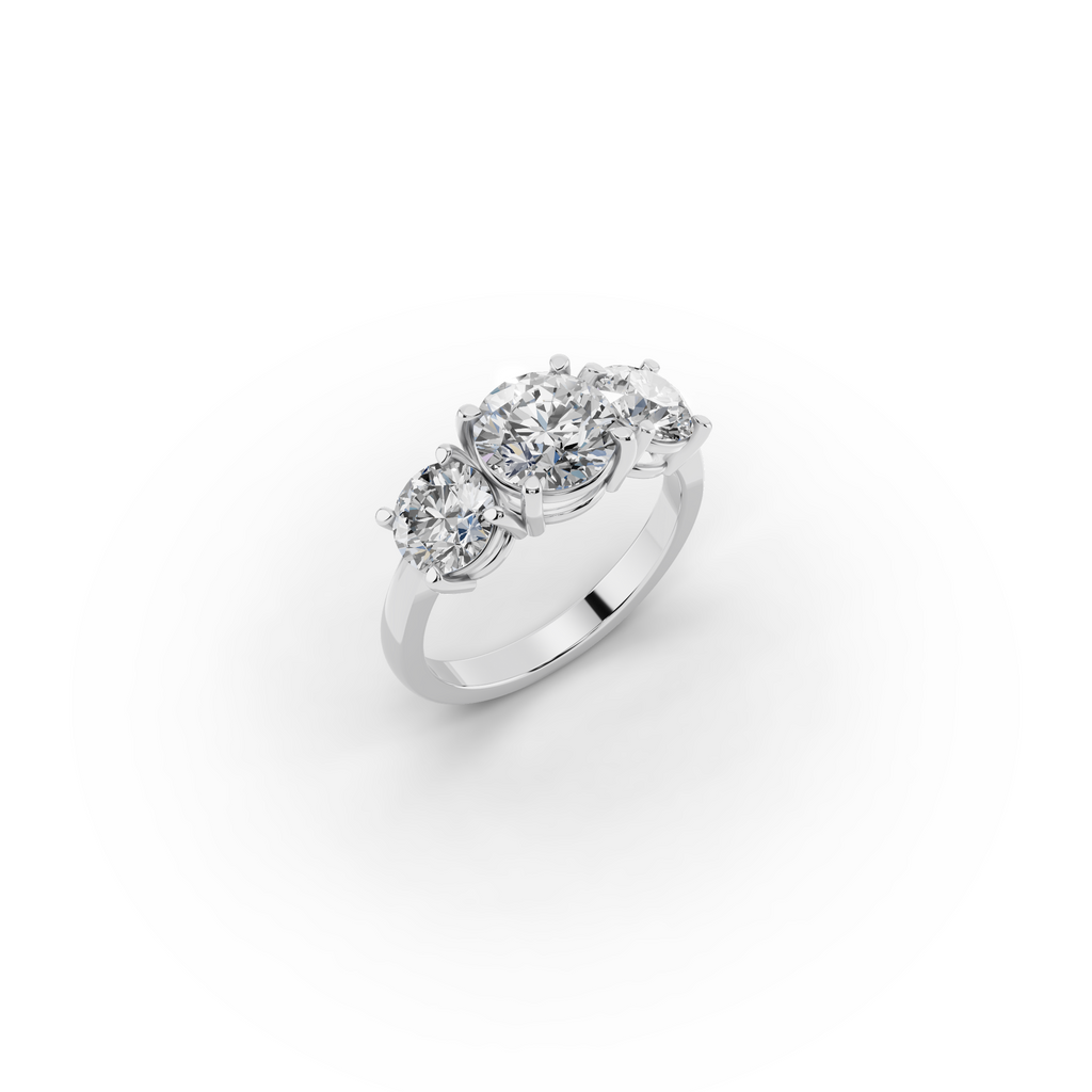3.00 ct Grand 3-Stone Lab-Grown Diamond Ring