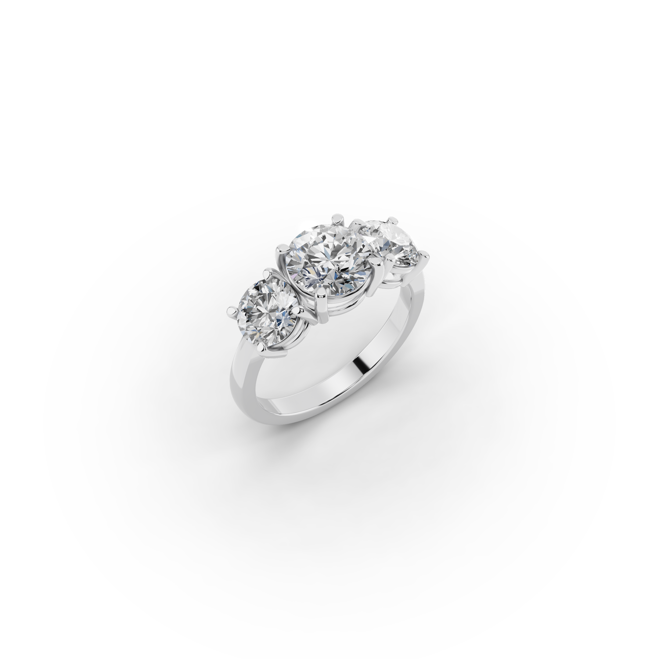 3.00 ct Grand 3-Stone Lab-Grown Diamond Ring