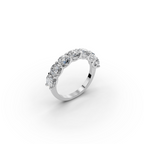 2.50 ct Modern Seven-Stone Lab Diamond Ring