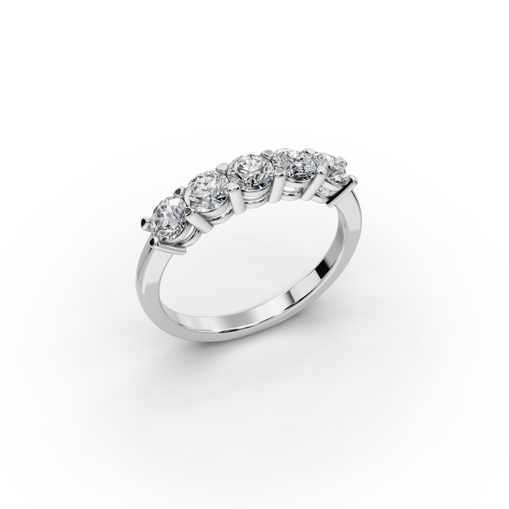 1.00 ct Five-Stone Lab-Grown Diamond Ring