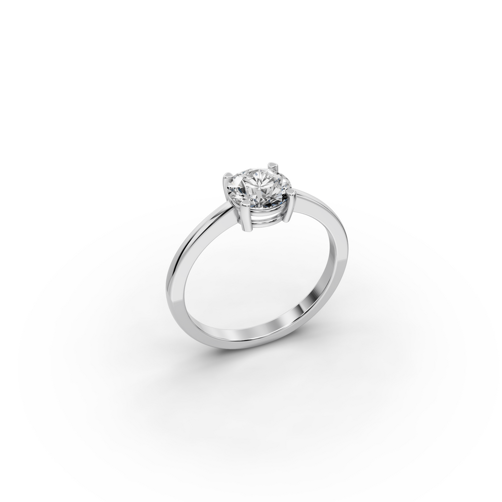 1.00 ct Minimalist Lab-Grown Diamond Solitaire Ring