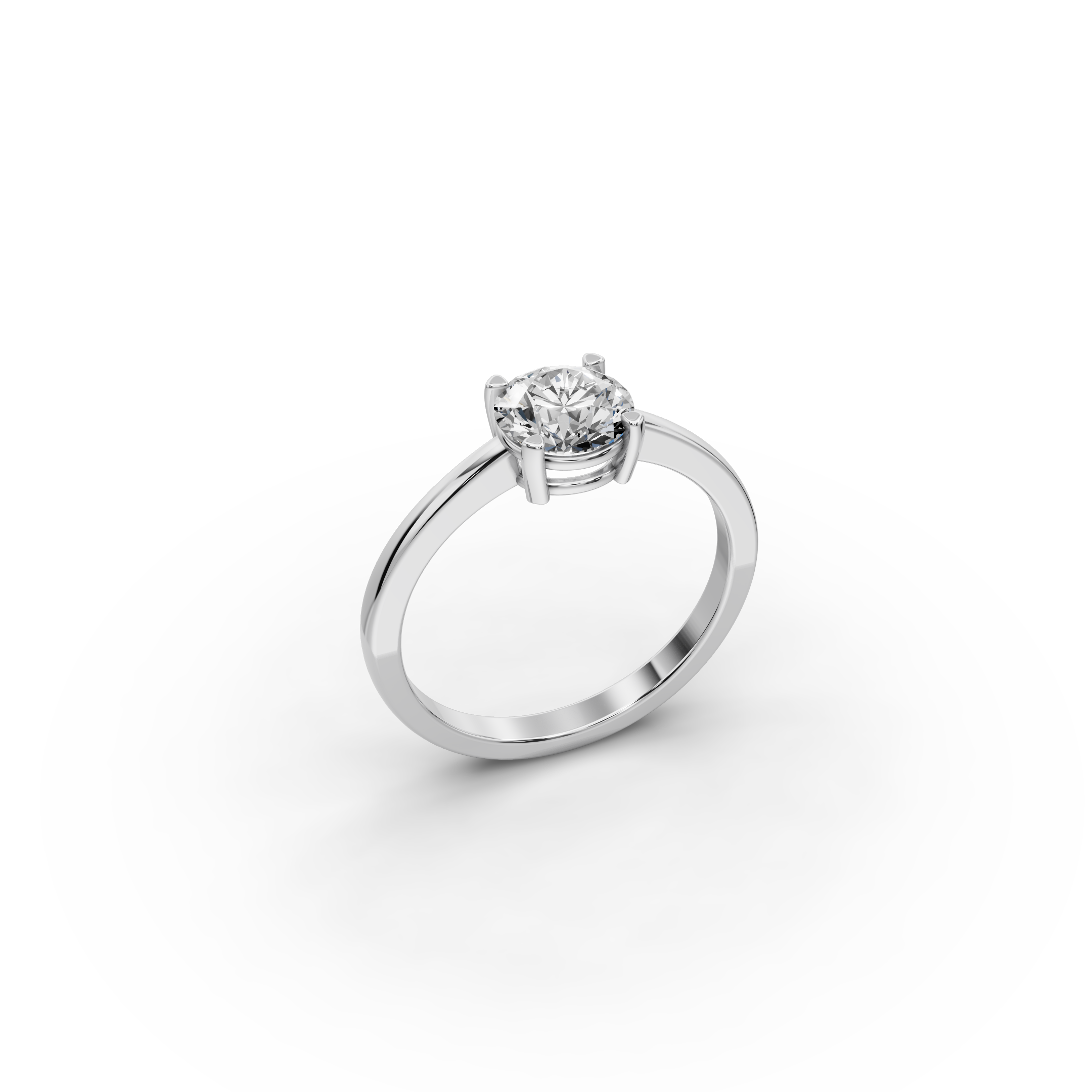 1.00 ct Minimalist Lab-Grown Diamond Solitaire Ring