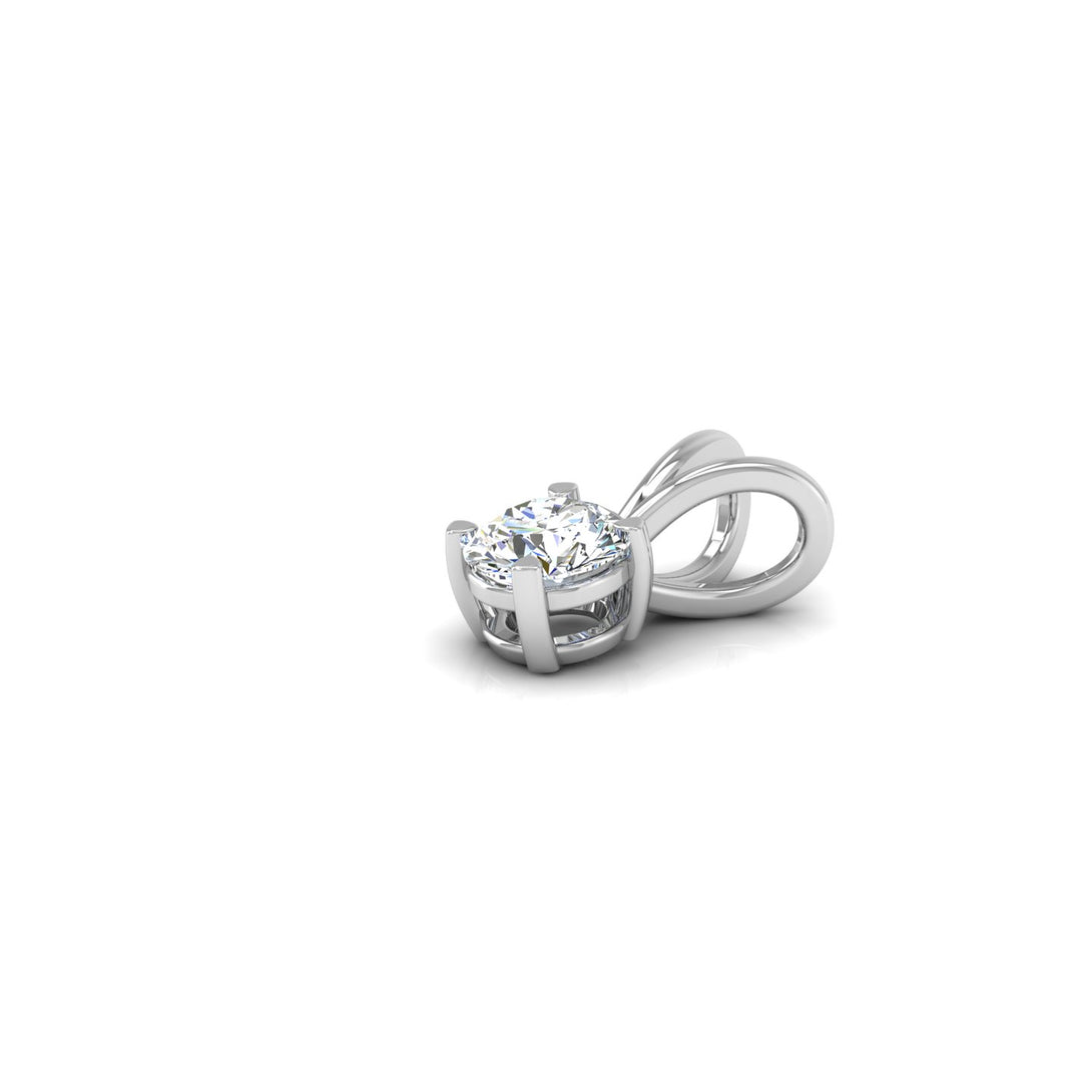 Timeless Round Solitaire Pendant with 0.50 ct. CVD Lab-Grown Diamond.