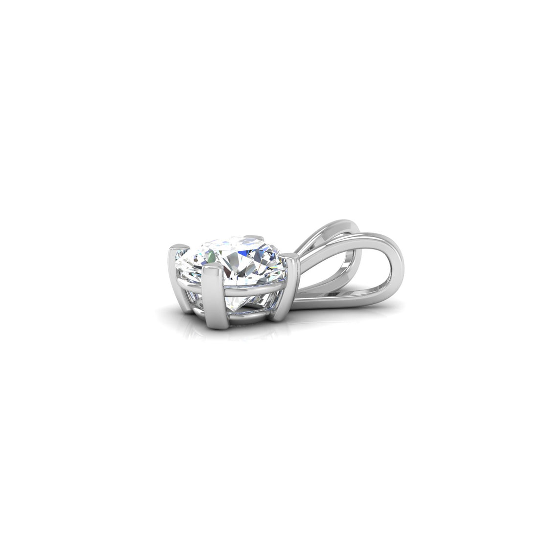 Timeless Round Solitaire Pendant with 3.00 ct. CVD Lab-Grown Diamond.