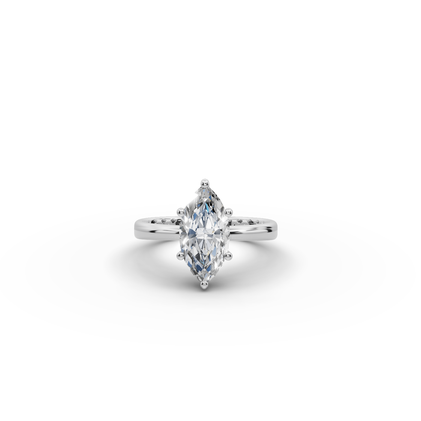 2 tcw Marquise shape Lab-Grown Diamond Ring