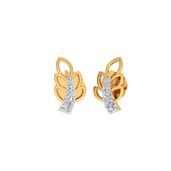 Leaf Diamond Earrings