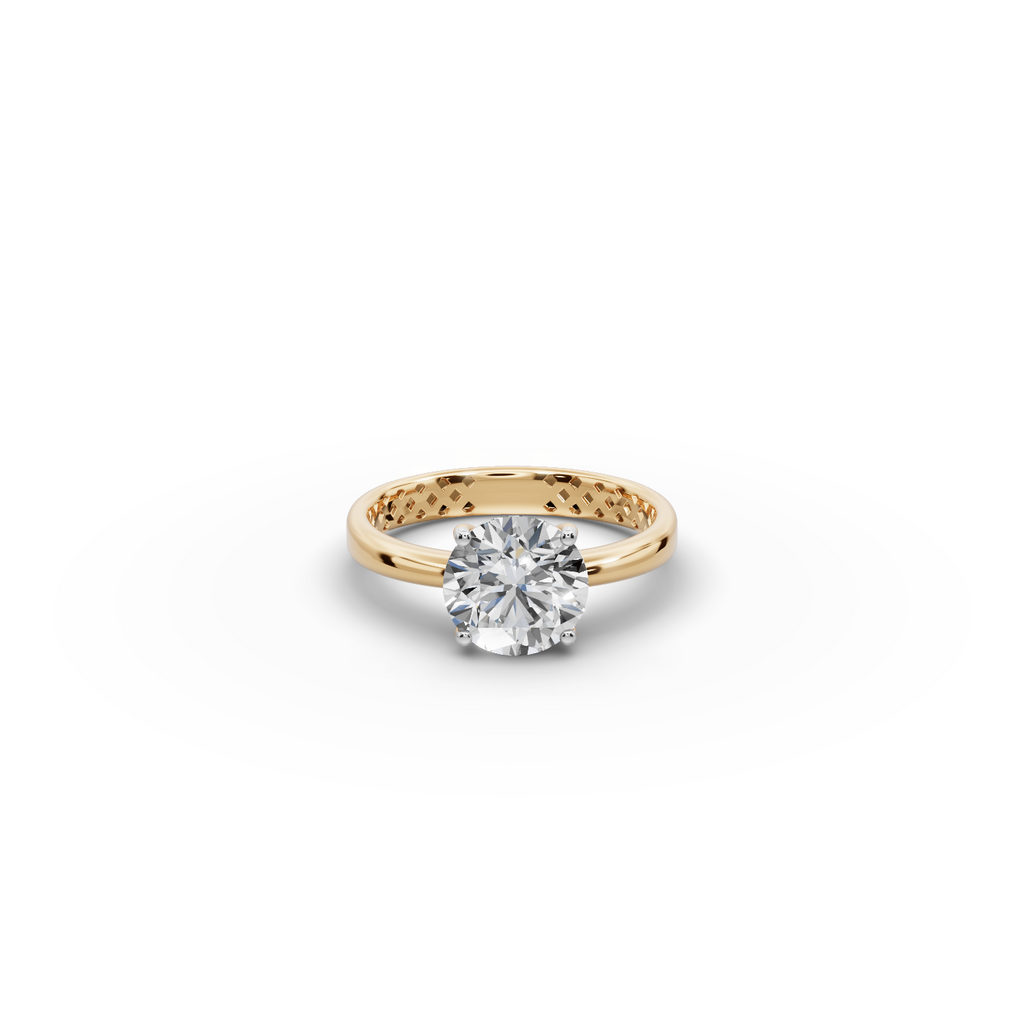2 tcw Round Cut Lab-Grown Diamond Ring