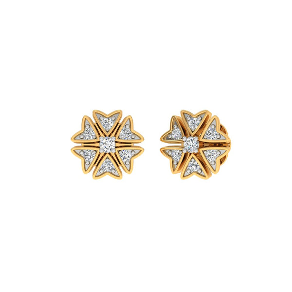 Radiant Starburst Diamond Earrings