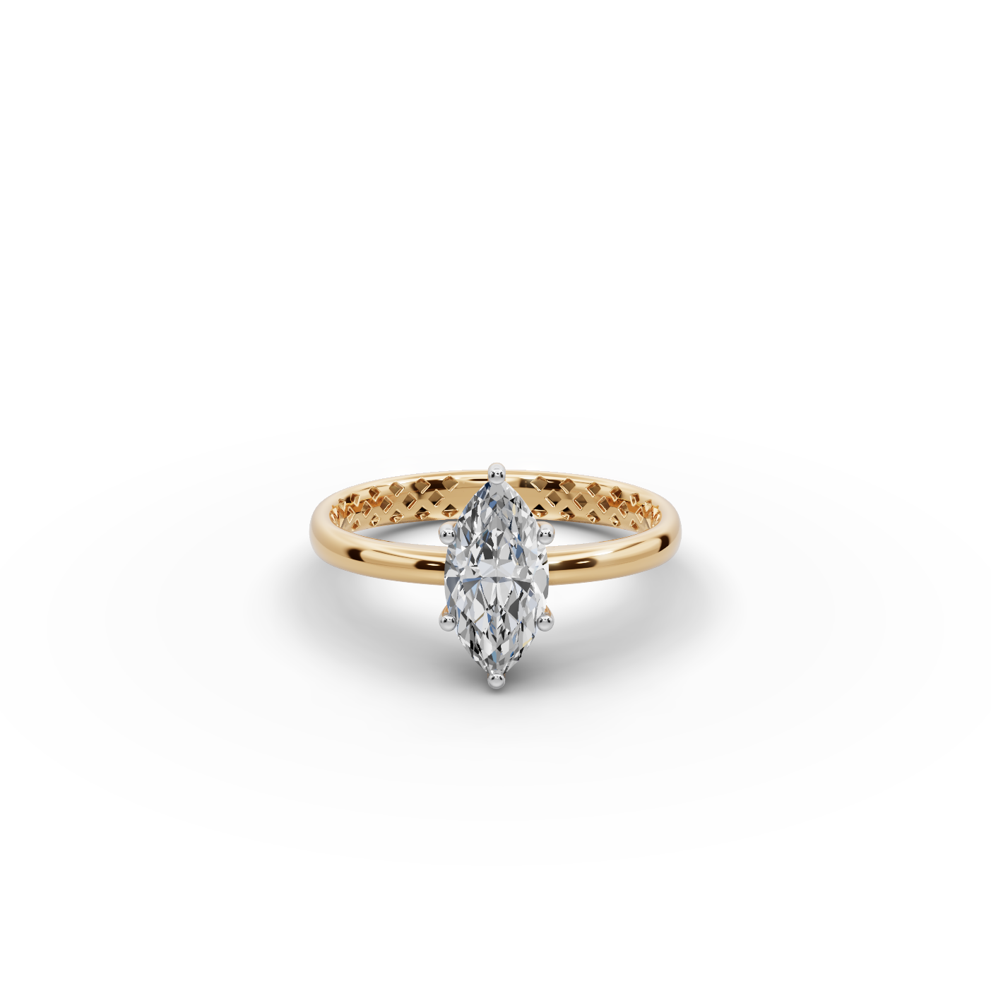 1 tcw Marquise Solitaire Lab-Grown Diamond Ring