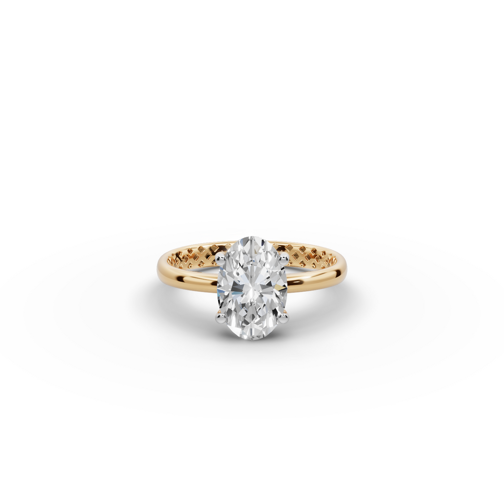 2.00 tcw Oval shape Lab-Grown Diamond Ring