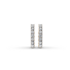2.00 ct Luxury Diamond-Studded Oval Shape Hoops Earring