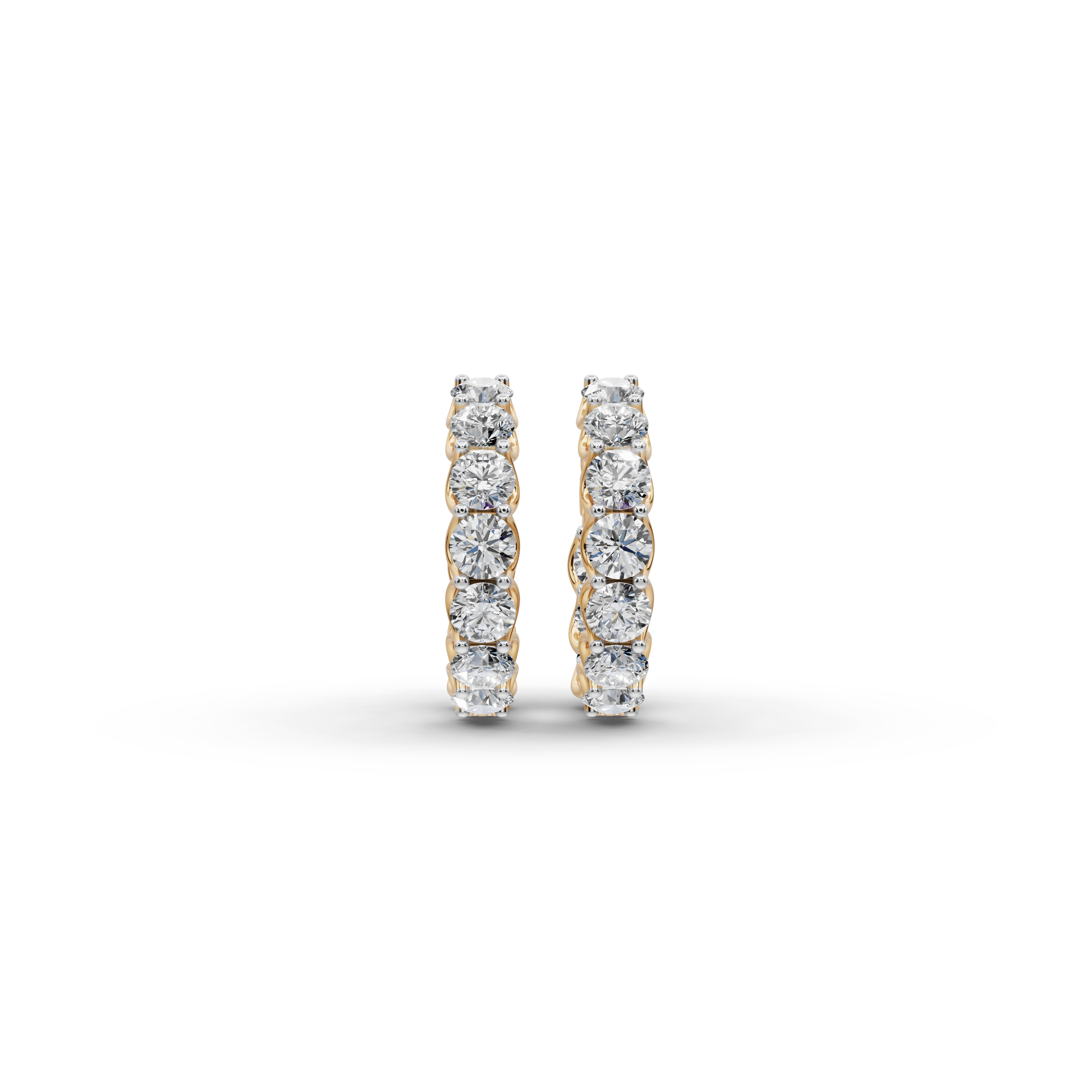 4.00 ct Everyday Lab Diamond Hoop EarHoops Earring