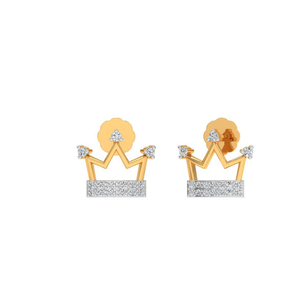 Crown Jewel Diamond Earrings