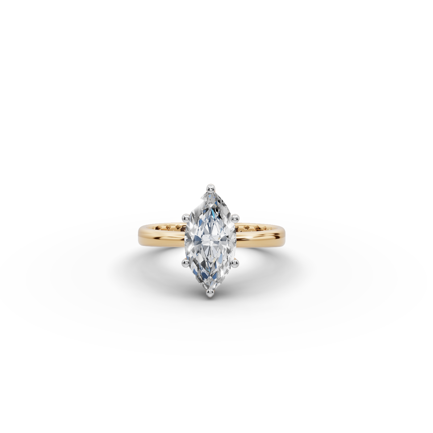 2 tcw Marquise shape Lab-Grown Diamond Ring