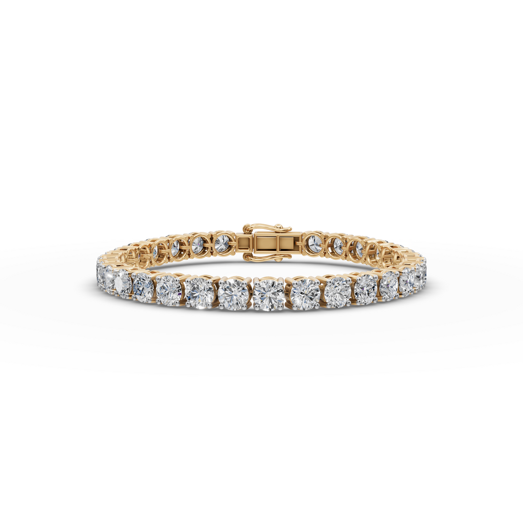 15.00 ct Lab Grown Round Diamond Tennis Bracelet - Anniversary or Birthday Gift for Her