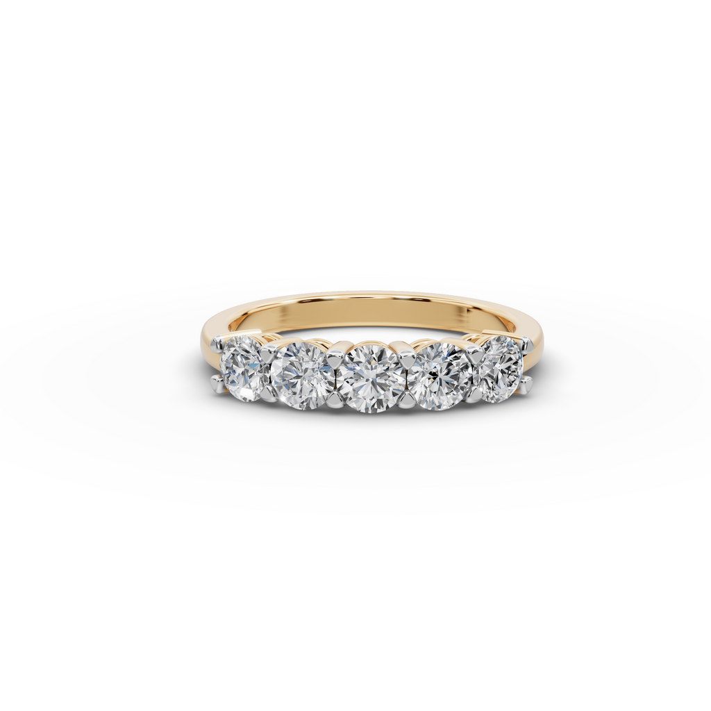 1.00 ct Five-Stone Lab-Grown Diamond Ring