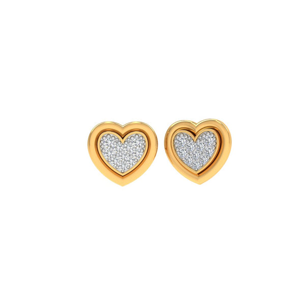 Heart's Elegance Stud Earrings