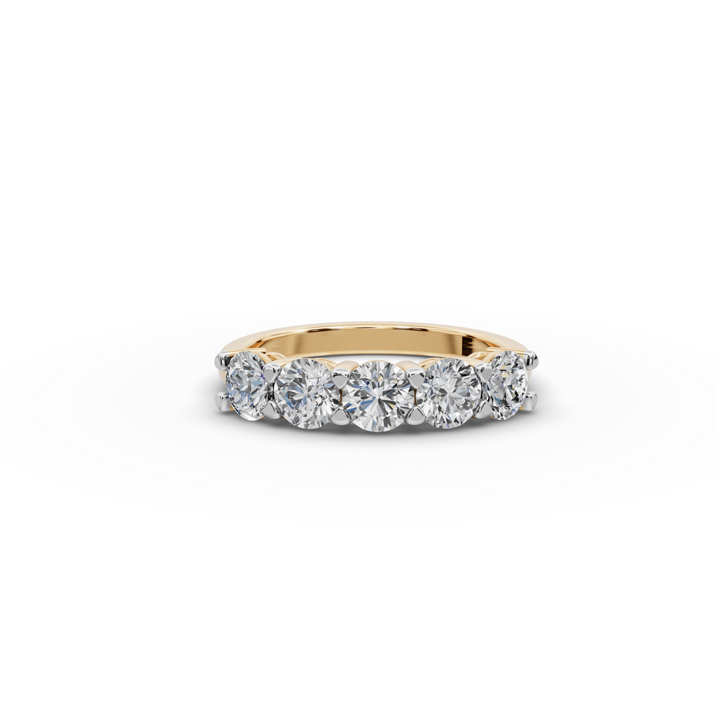 1.50 ct Luxury Five-Stone Lab Diamond Ring