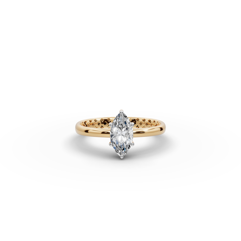 0.75 tcw Marquise Cut Lab-Grown Diamond Ring