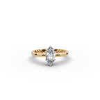 0.75 tcw Marquise Cut Lab-Grown Diamond Ring