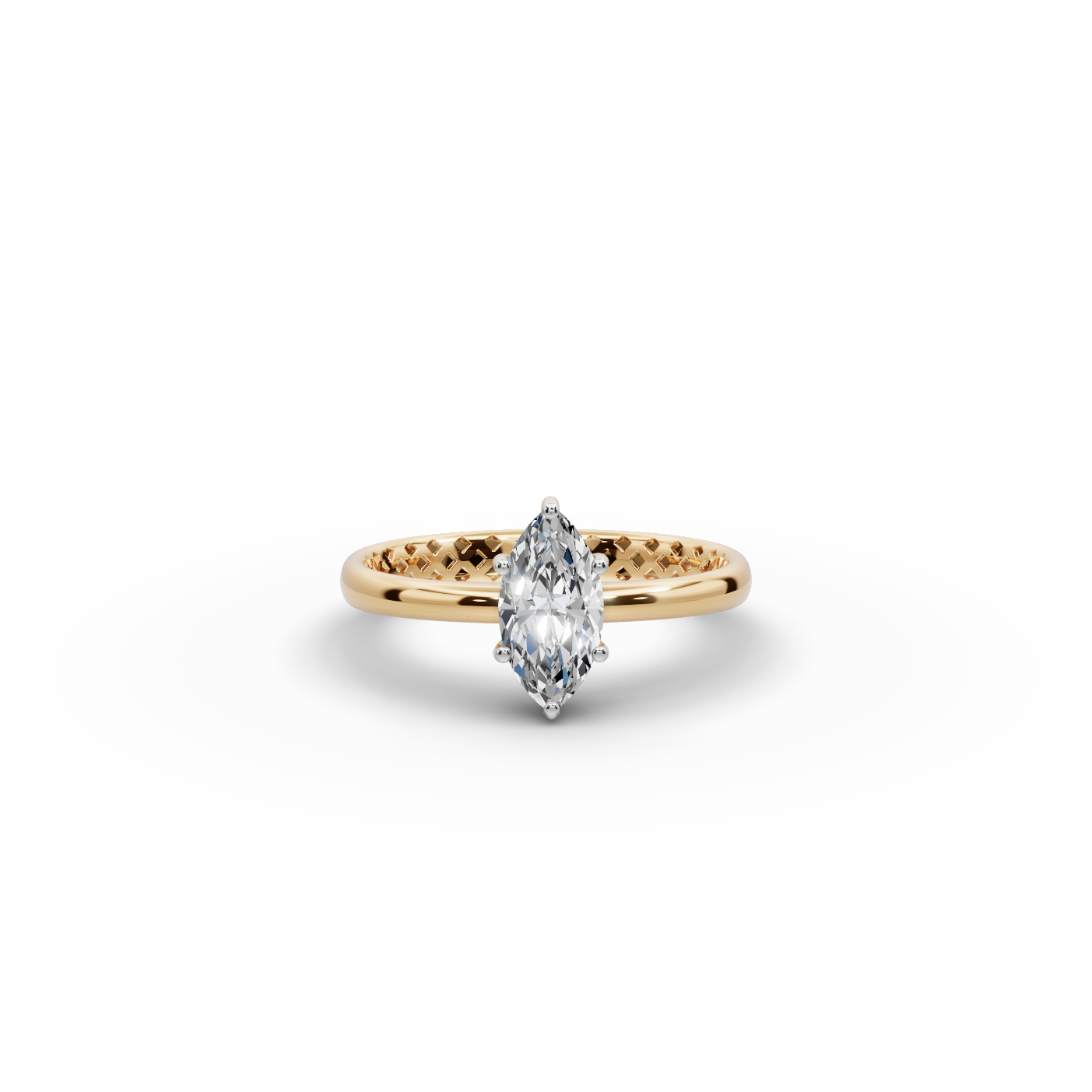 0.75 tcw Marquise Cut Lab-Grown Diamond Ring