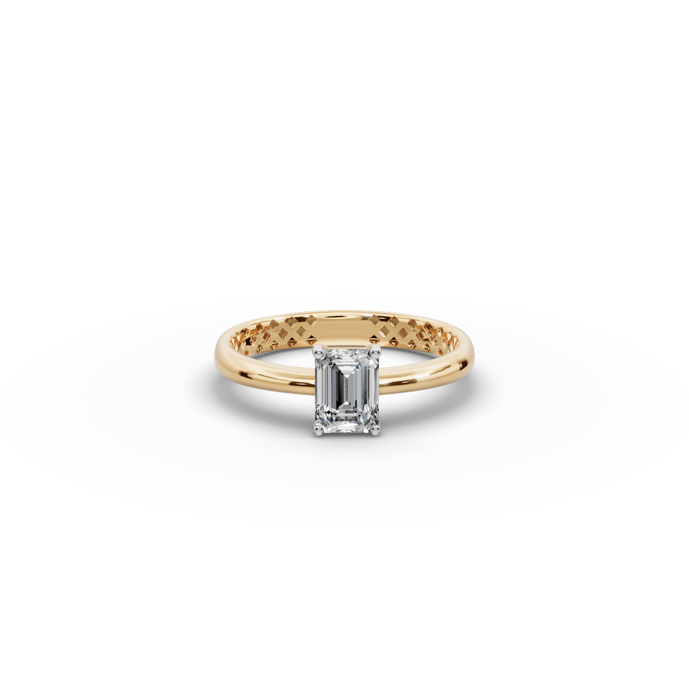 0.75 tcw Emerald Cut Lab-Grown Diamond Ring