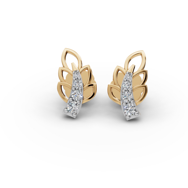 Leaf Diamond Earrings