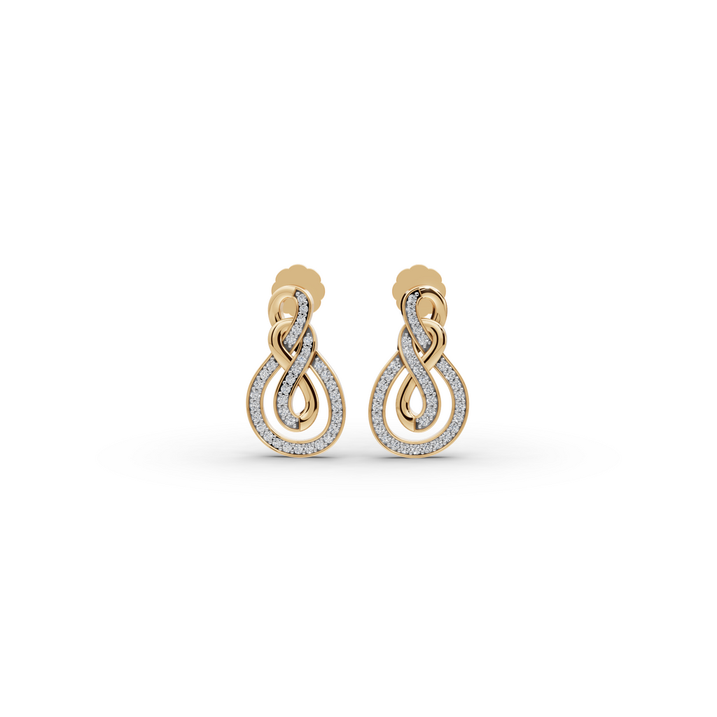 Infinity Loop Lab-Grown Diamond Earrings
