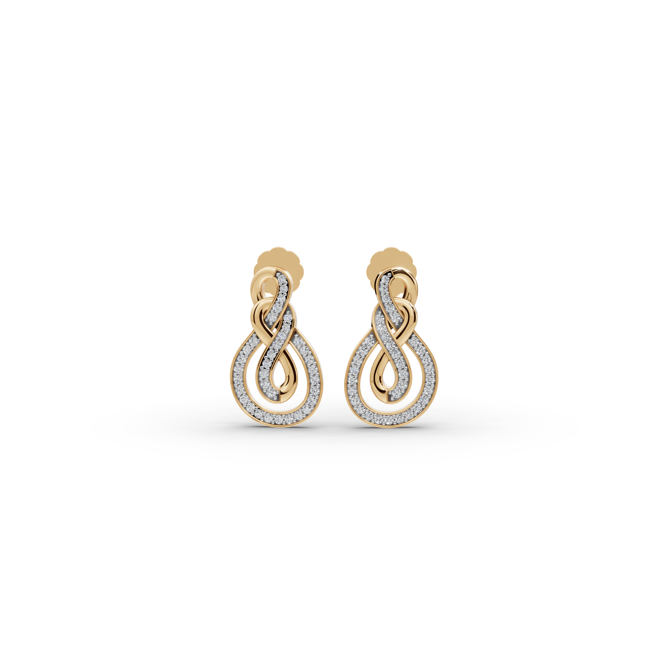 Infinity Loop Lab-Grown Diamond Earrings
