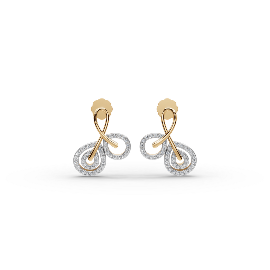 Infinity Swirl Lab-Grown Diamond Earrings