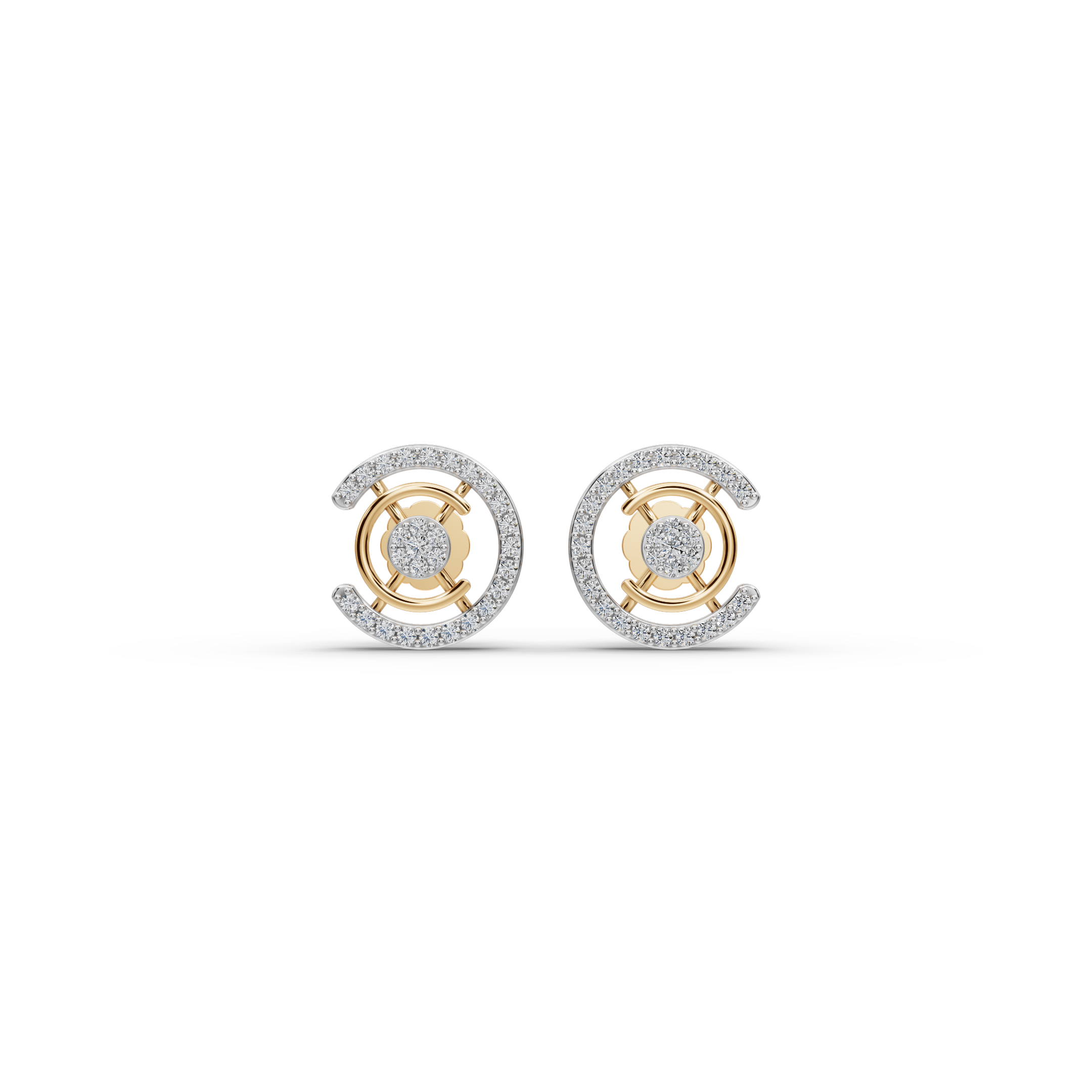 C Curve Lab-Grown Diamond Earrings