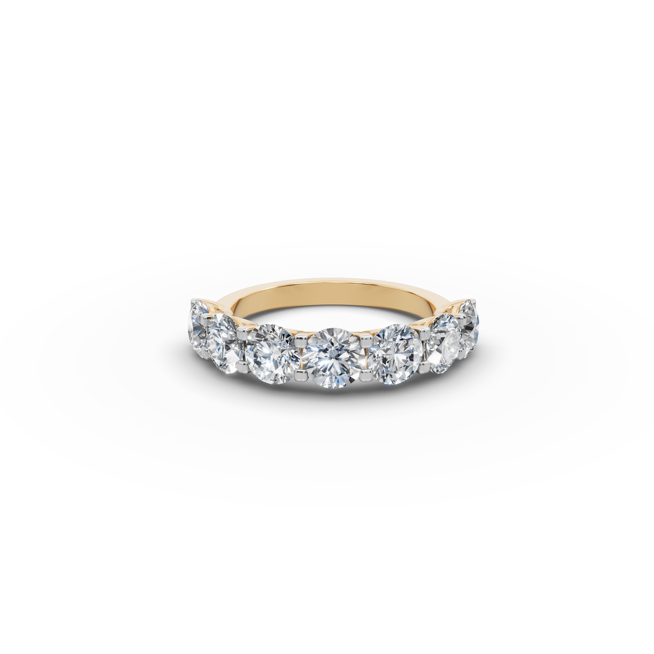 3.00 ct Anniversary Seven-Stone Lab Diamond Ring