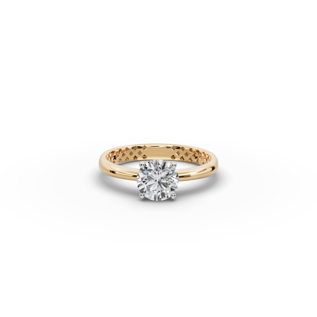 1 tcw. Round Classic Lab-Grown Diamond Ring