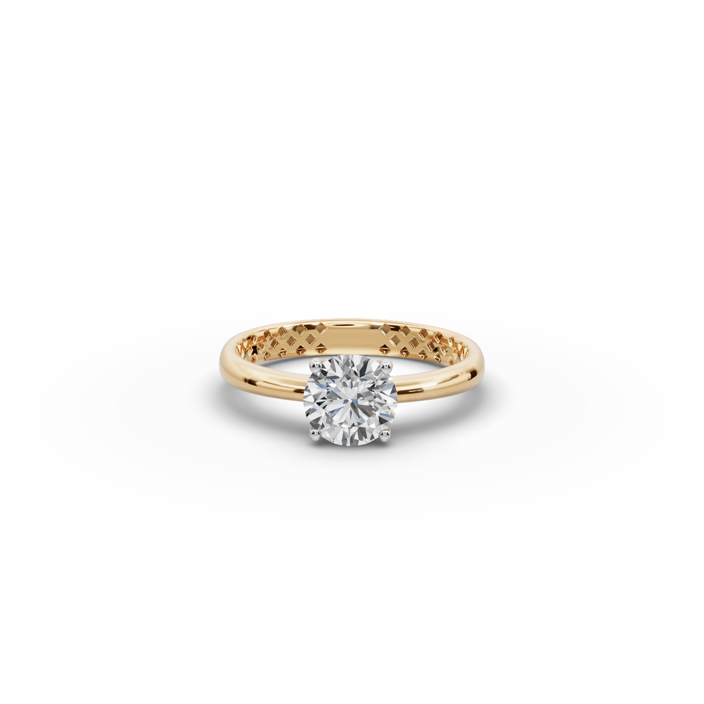 1 tcw. Round Classic Lab-Grown Diamond Ring