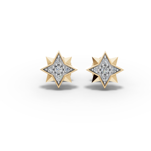 Radiant Star Stud Earrings