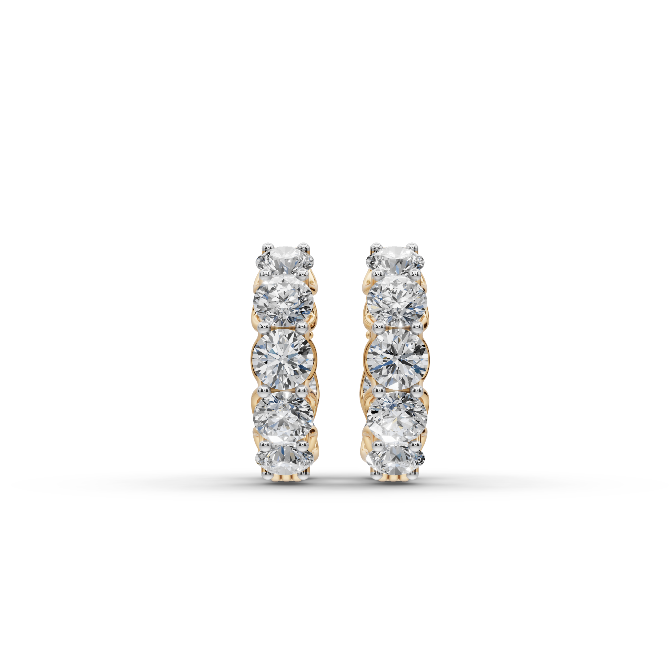 5.00 ct Gift-Ready Lab Diamond Hoop EarHoops Earring